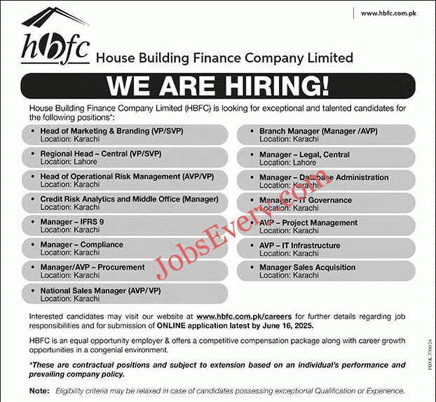 House Building Finance Company Jobs 2025