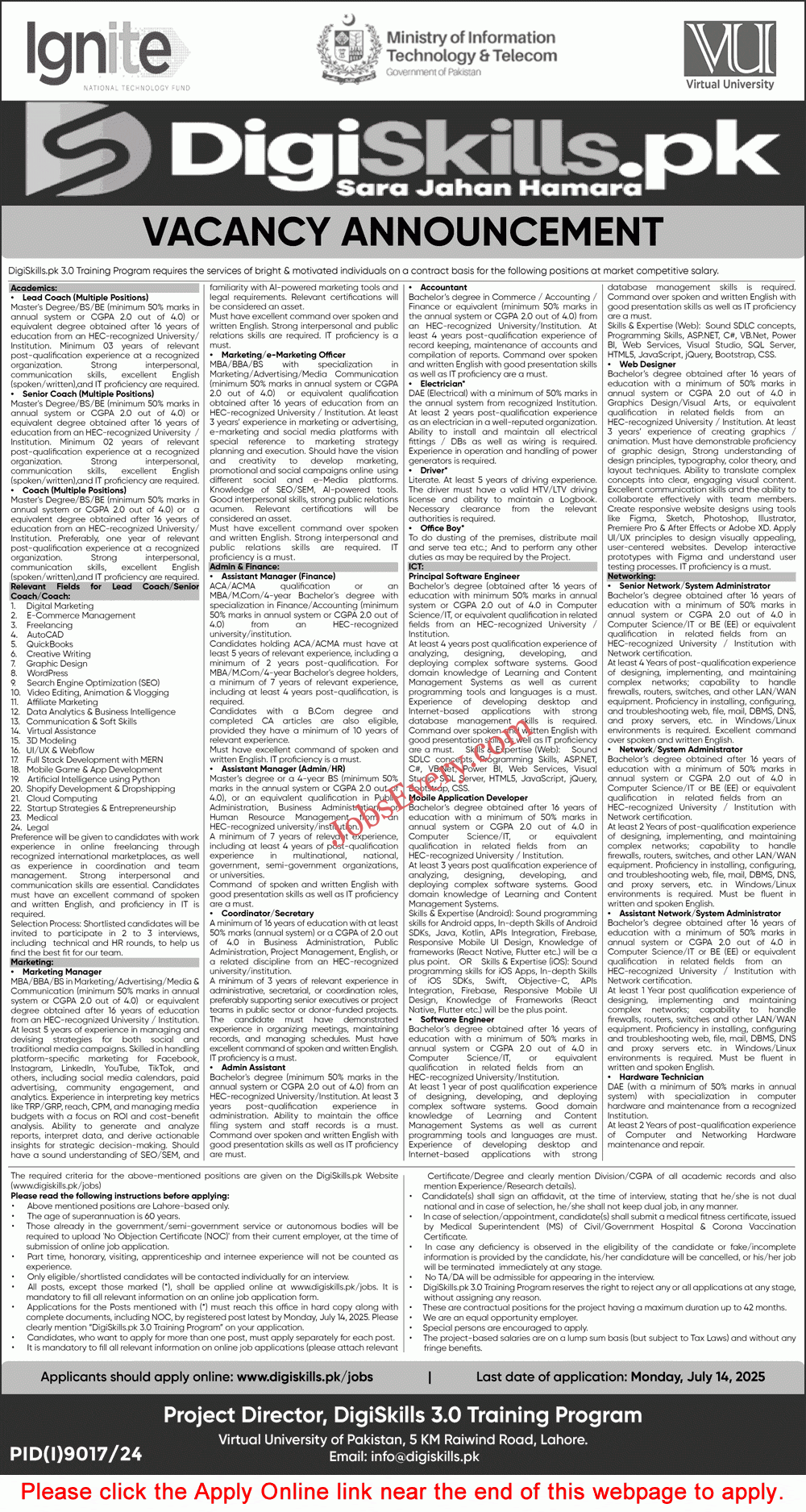 DigiSkills Pakistan Jobs 2025