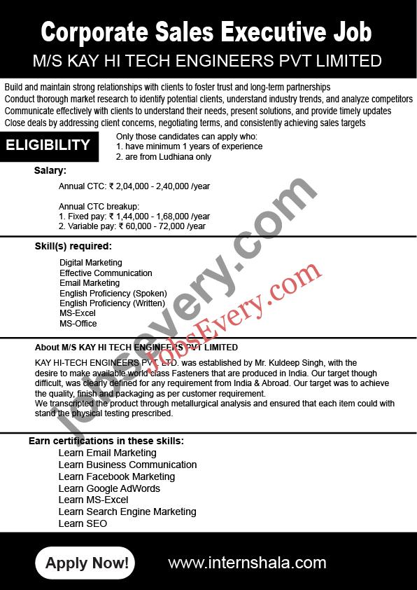 Corporate Sales Executive